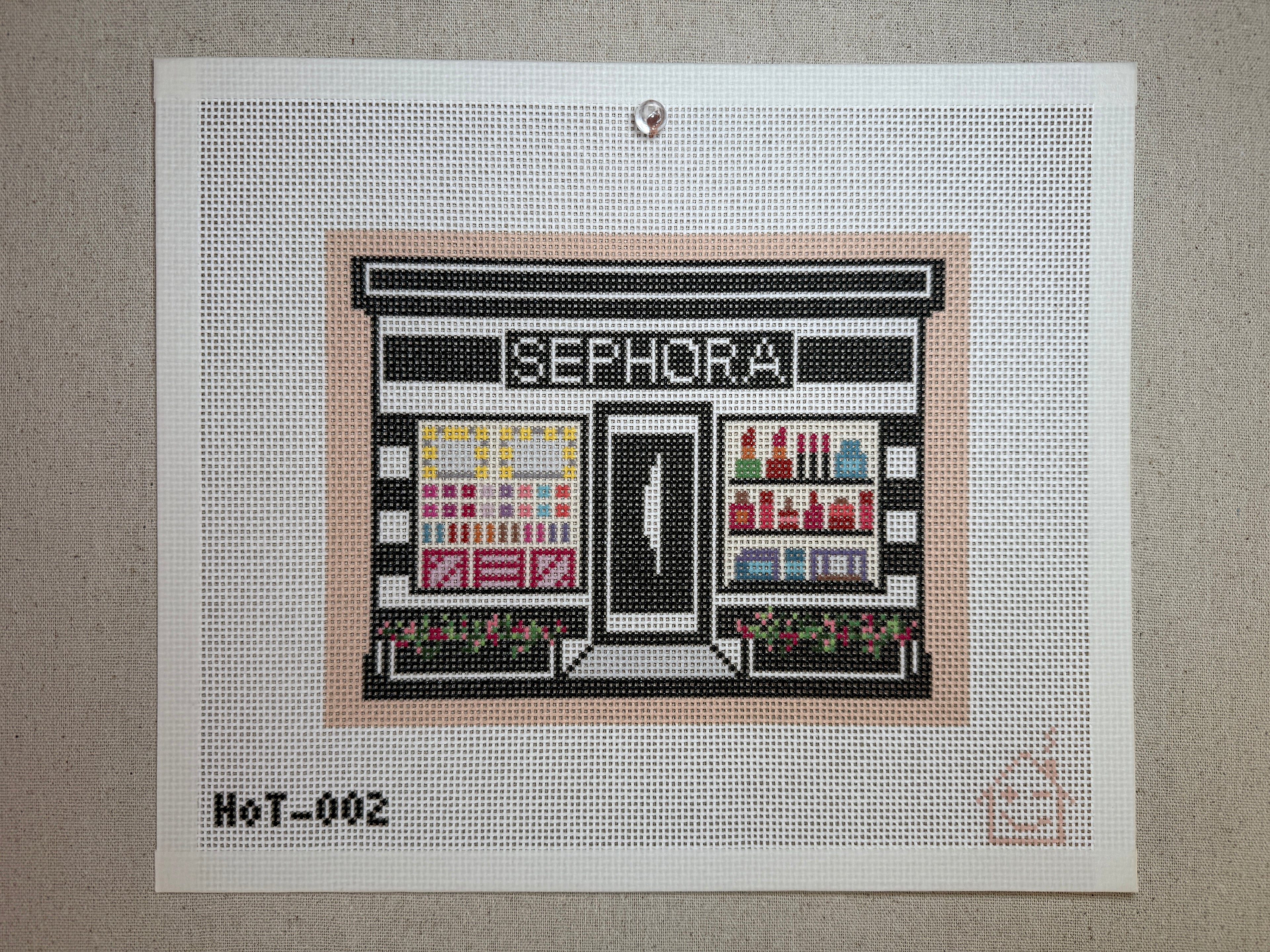 PREORDER: Sephora Storefront Needlepoint Canvas (non-holiday version) - 13 Mesh