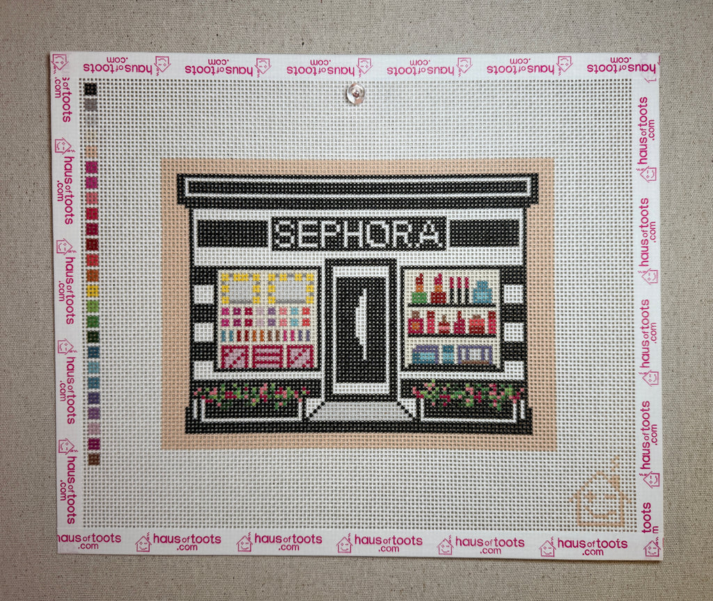 Sephora Storefront Needlepoint Canvas (non-holiday version)