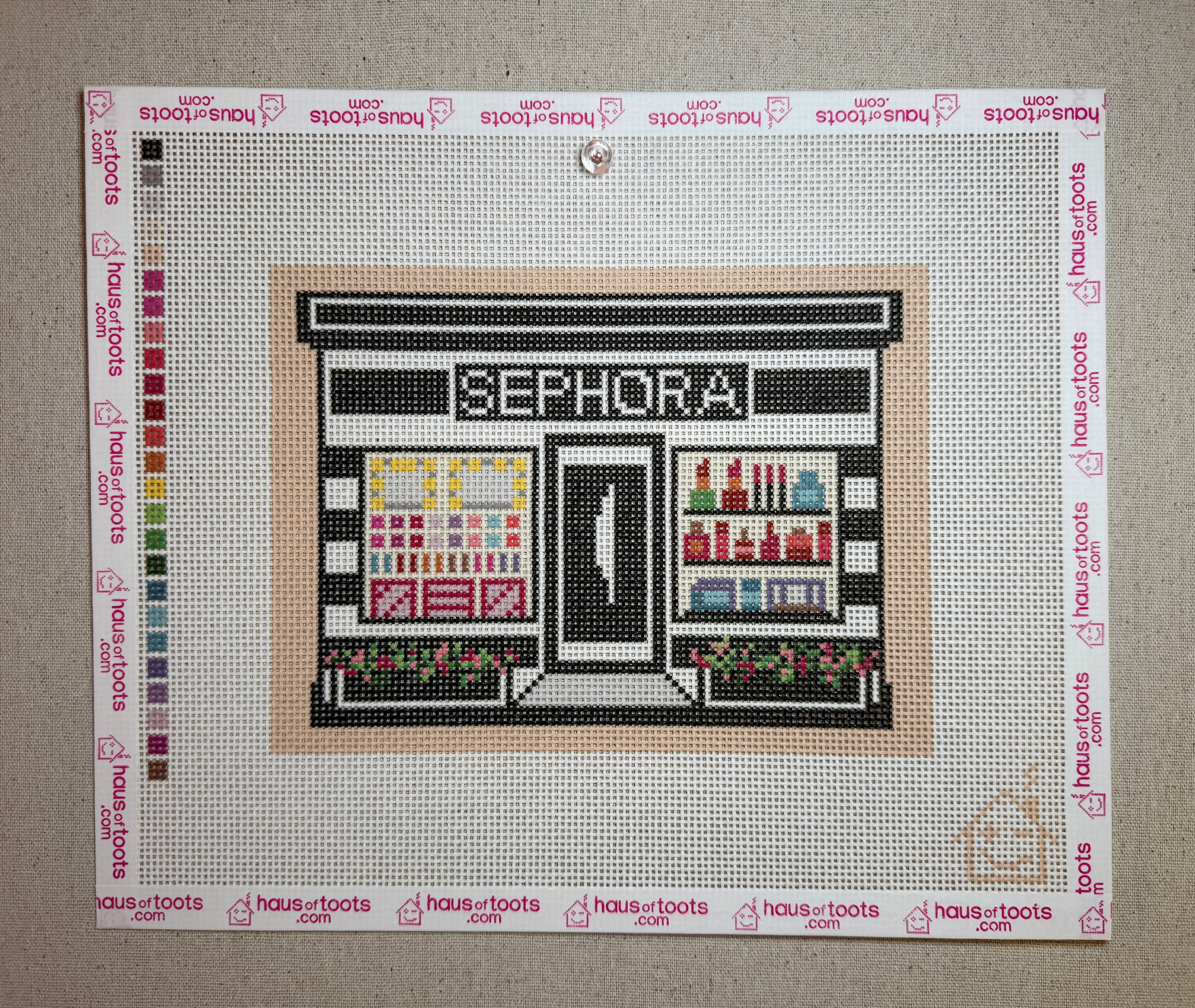 Sephora Storefront Needlepoint Canvas (non-holiday version)