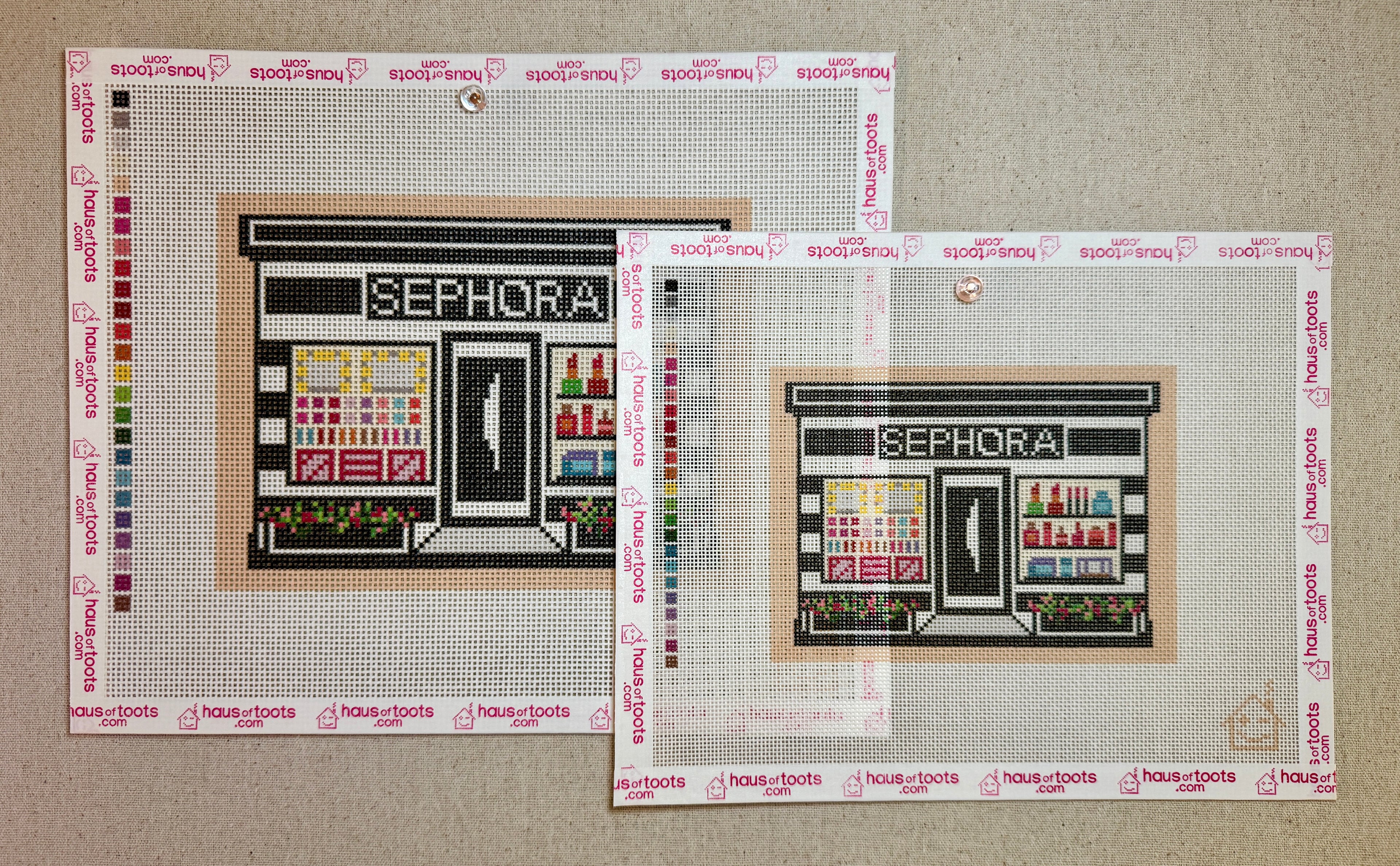 Sephora Storefront Needlepoint Canvas (non-holiday version)