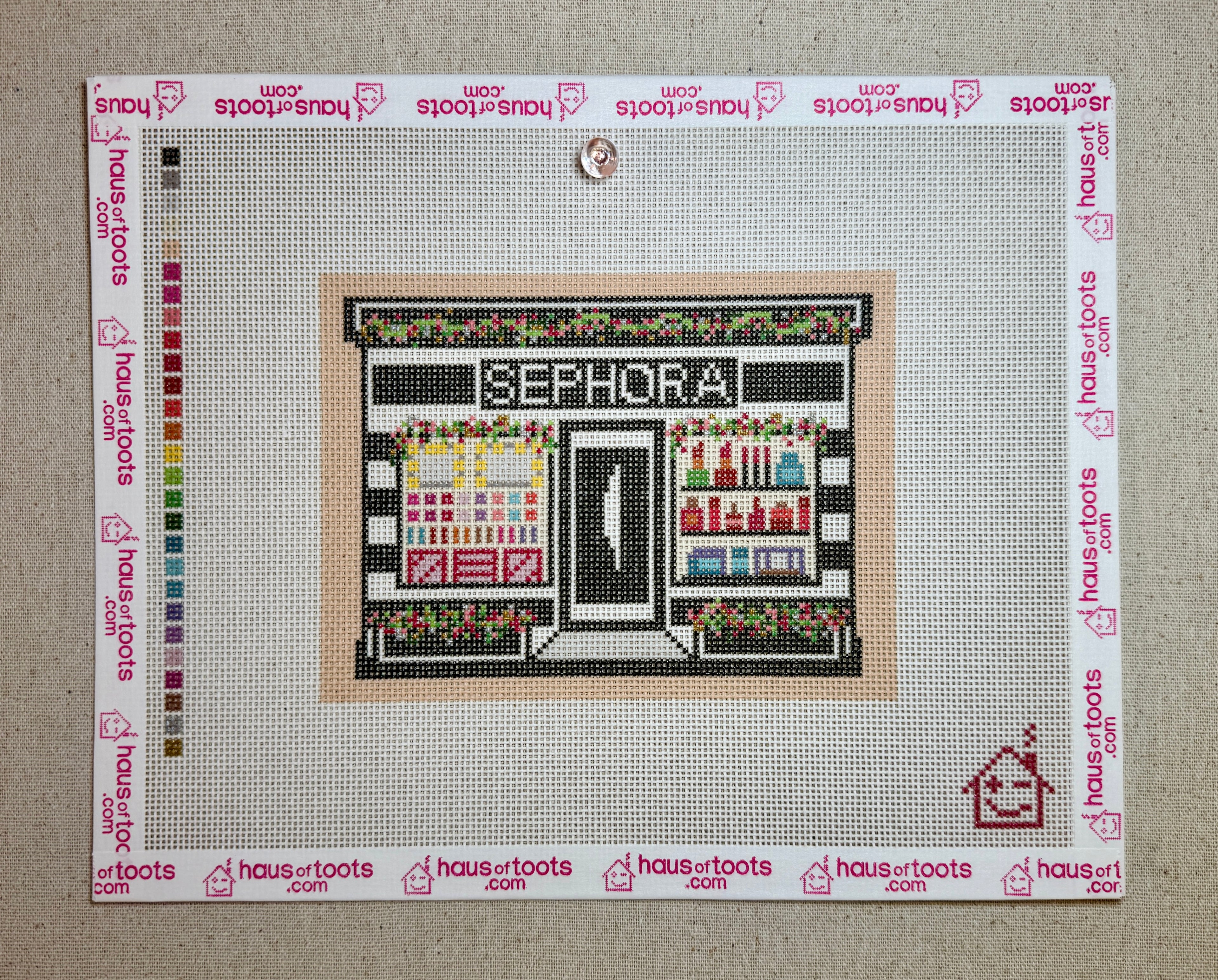 Sephora Holiday Storefront Needlepoint Canvas