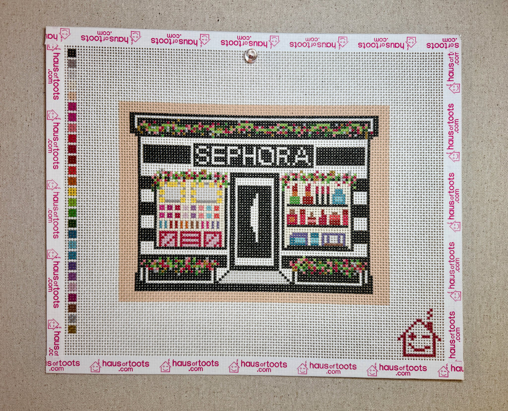 Sephora Holiday Storefront Needlepoint Canvas