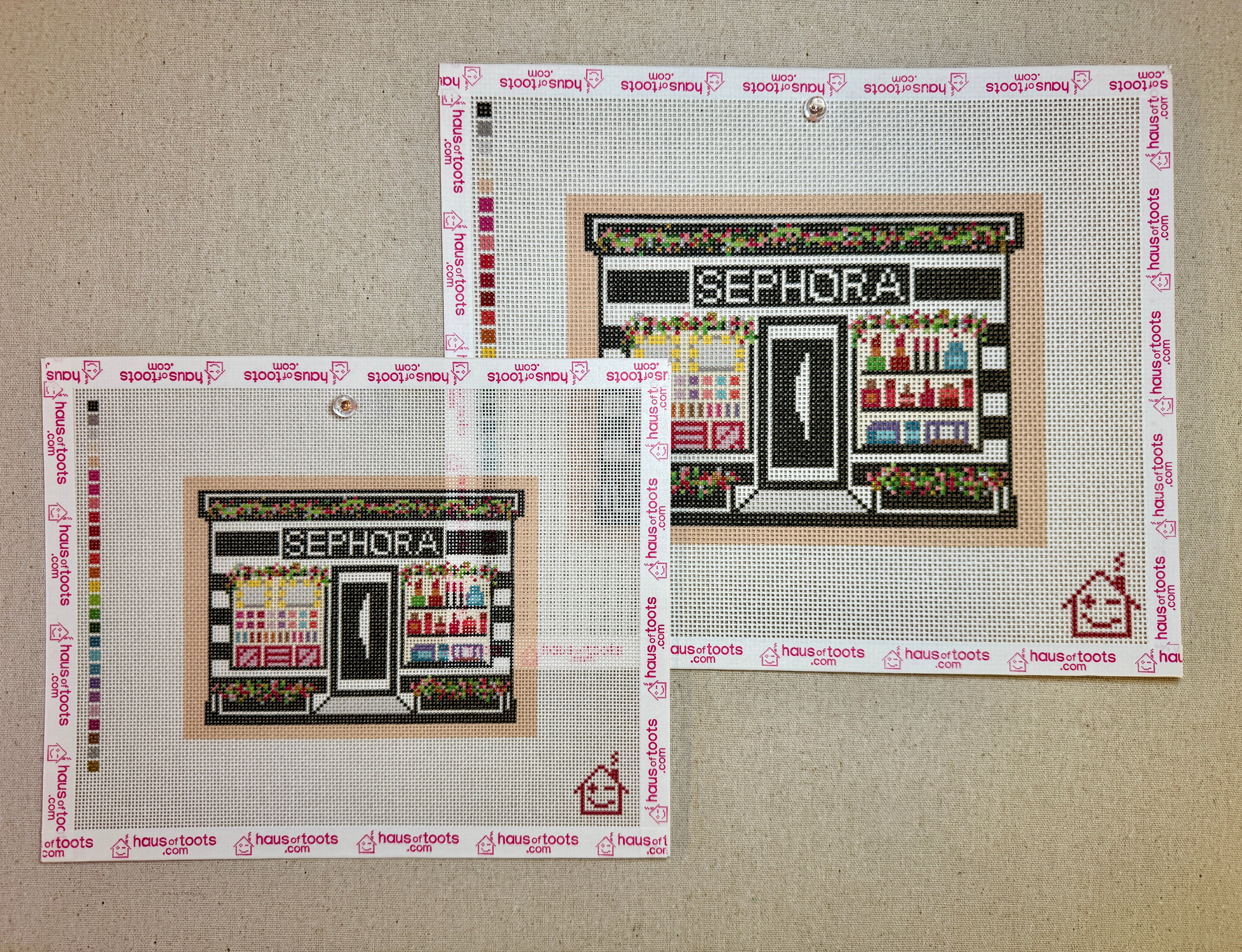 Sephora Holiday Storefront Needlepoint Canvas