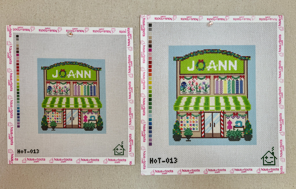Joann Holiday Storefront Needlepoint Canvas