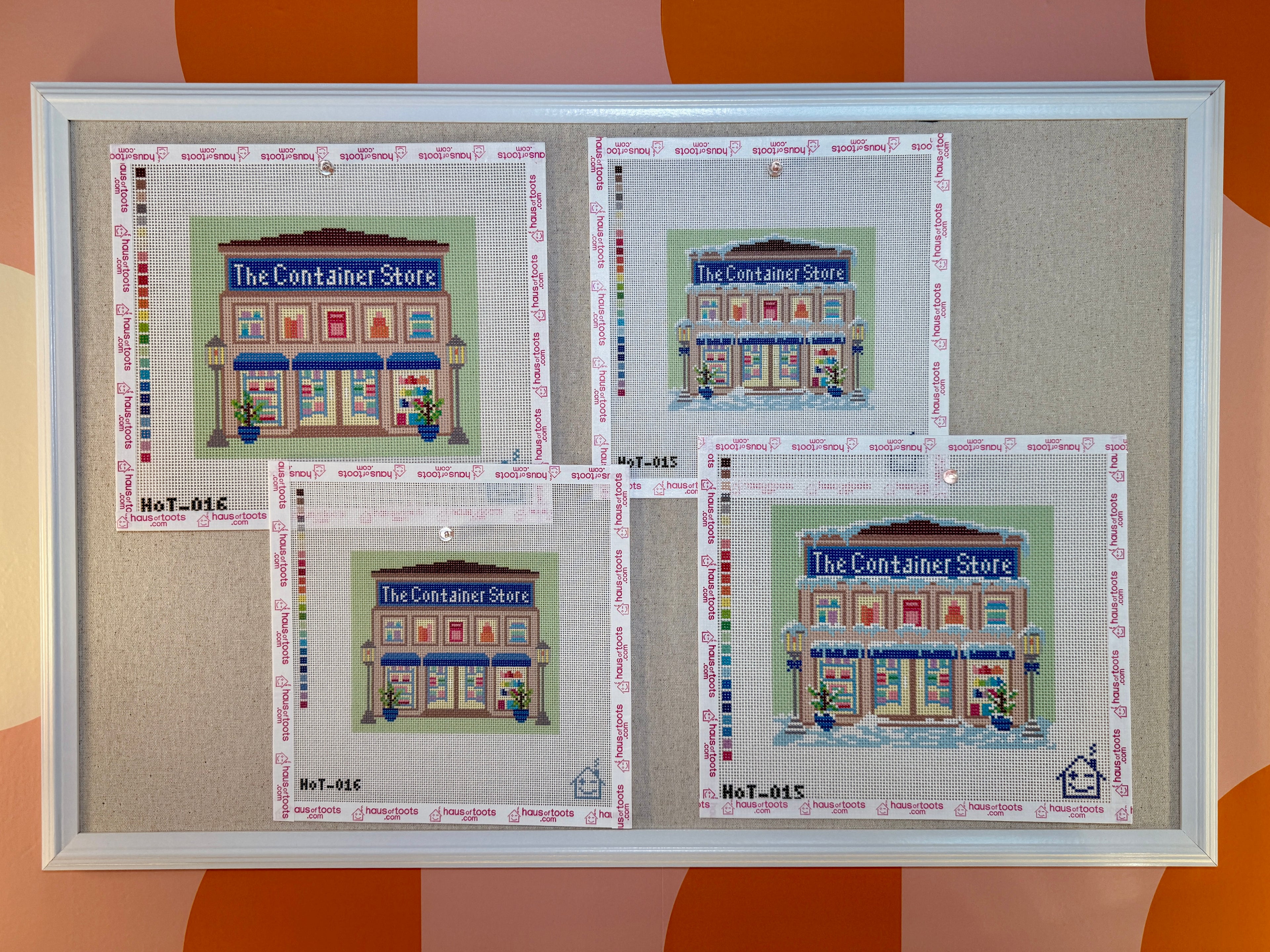 Container Store Storefront Needlepoint Canvas (non-holiday version)
